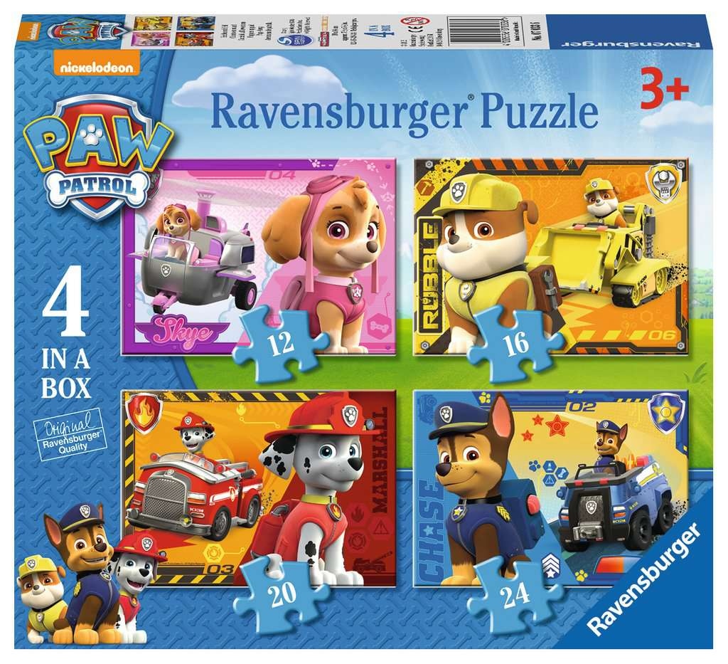

Puzzle 4w1 Psi Patrol Ravensburger 070336