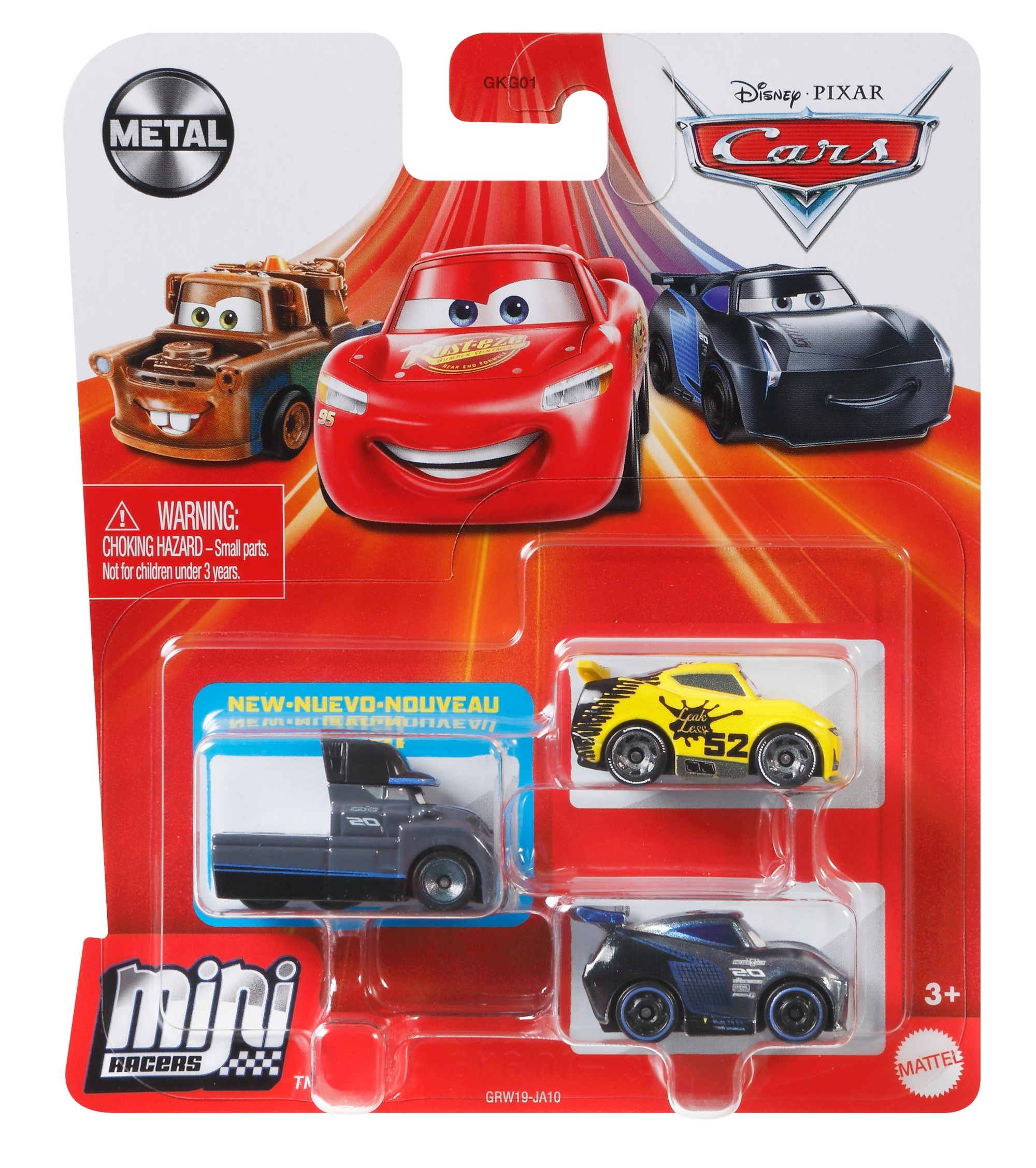 

Cars Auta Mikroauta Trzypak GRW19