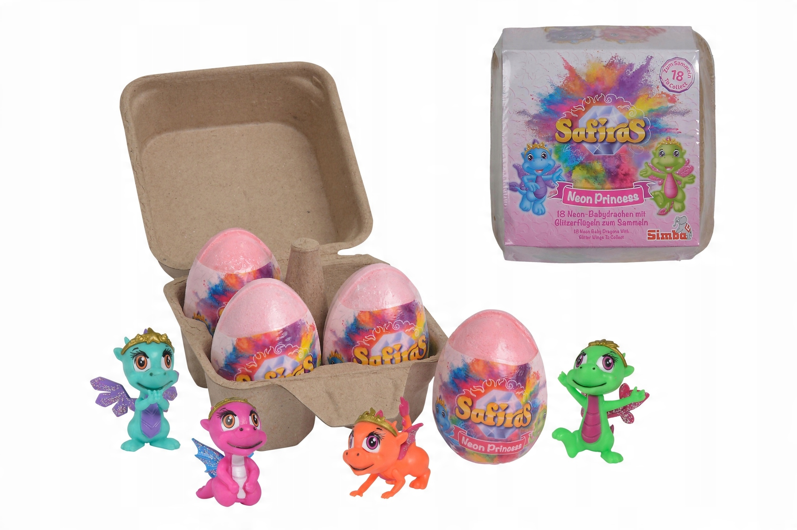 

Simba Safiras V Baby Princess Neon W Kuli 4-Pak