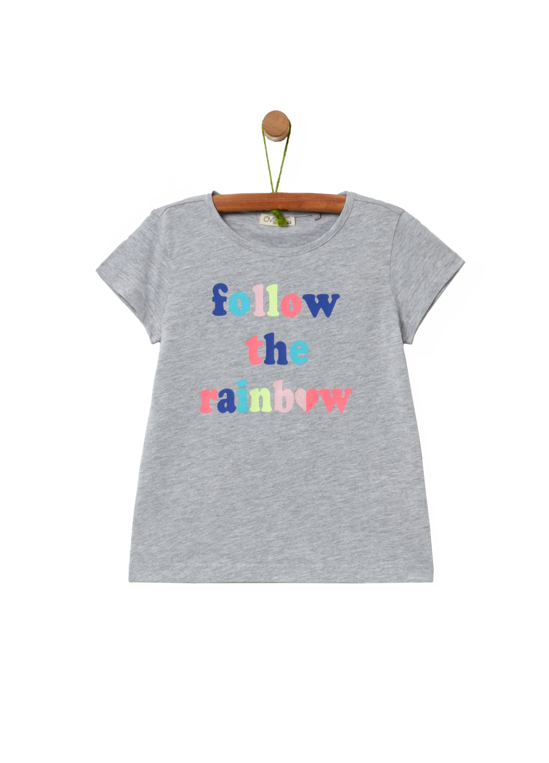 

T-shirt dla dziewczynki Ovs 867173 szary r.128