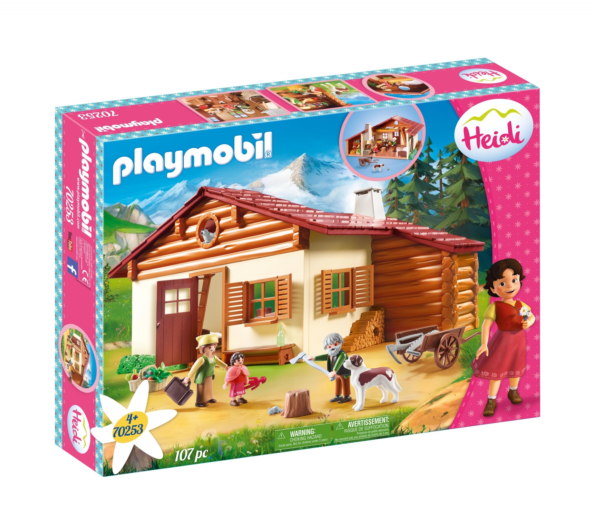 

Playmobil Heidi z dziadkiem górska chata 70253