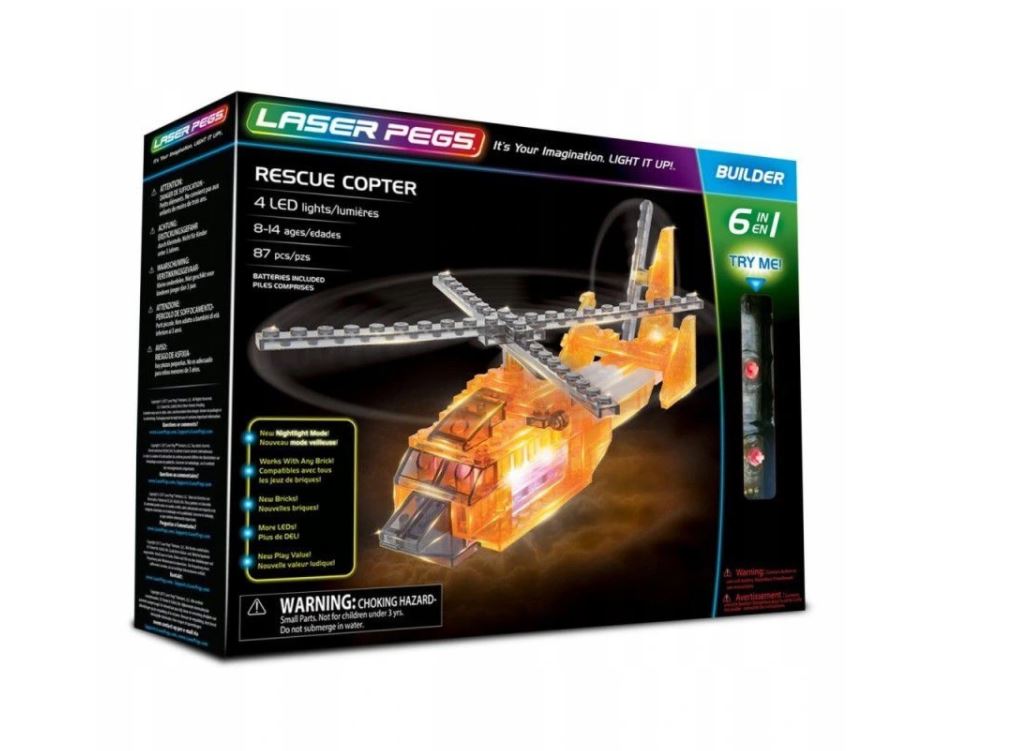 

Laser Pegs 6w1 Rescue Copter 61014