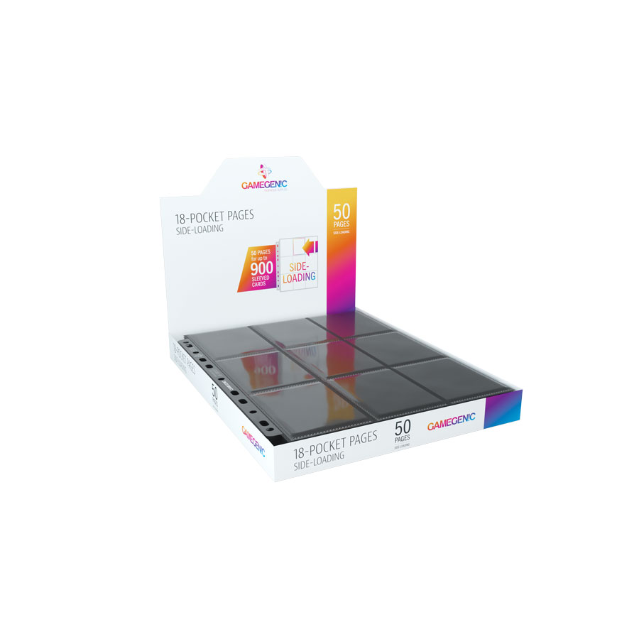 

Gamegenic: 18-Pocket Pages Sideloading Black (50