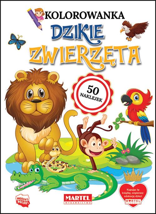 

Dzikie Zwierzęta Kolorowanka 50 Naklejek
