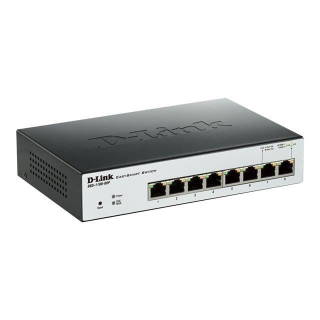 

D-Link DGS-1100-08P PoE EasySmart 10/100/1000Mbps