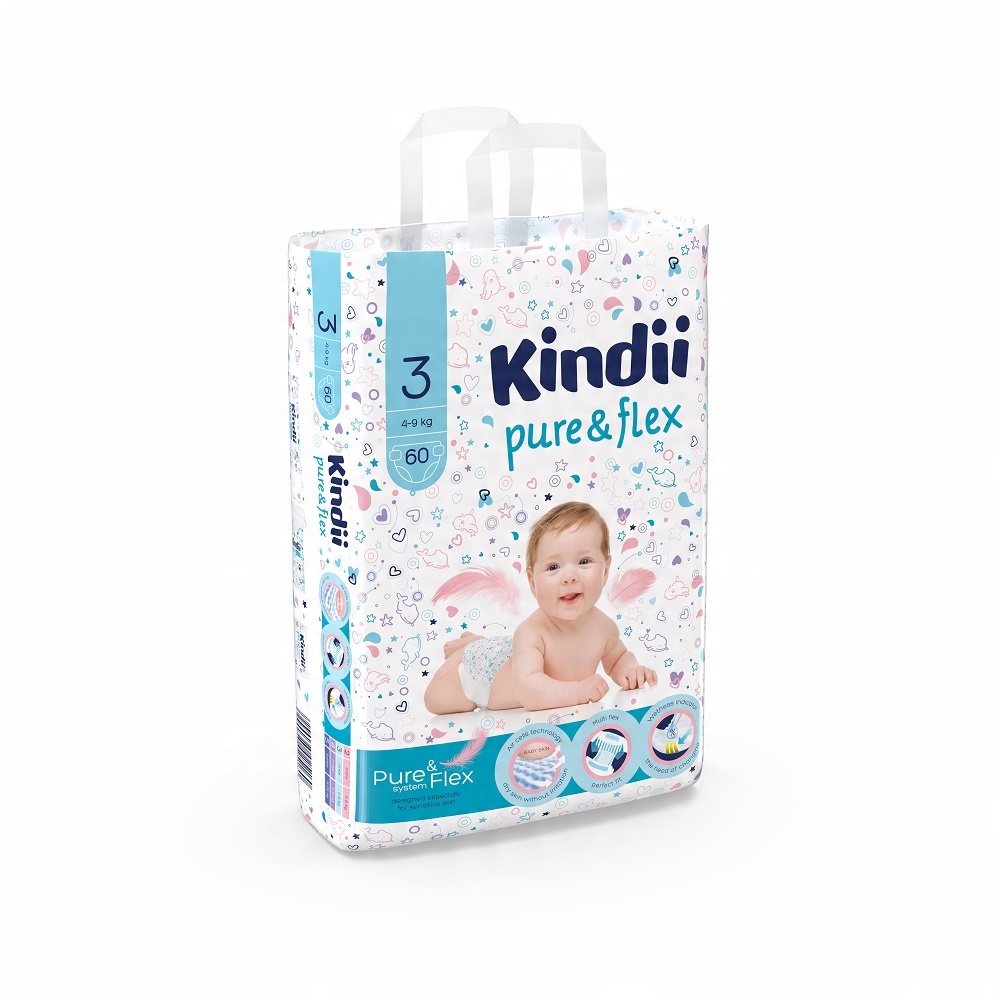 

Kindii Pure Flex pieluchy jednorazowe rozmiar 3