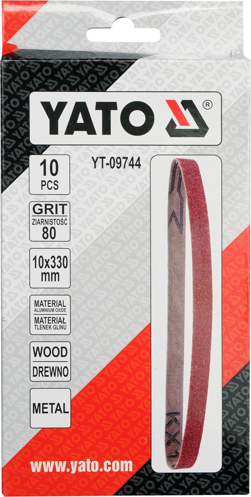 

Yato Tasma Scierna Bezkon. 10SZT P80 10X330MM YT-0