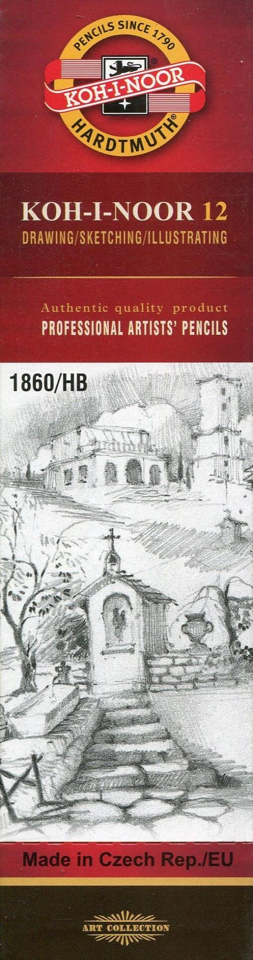Szkolne RZECZY Na PLASTYKĘ OŁÓWKI Ołówek grafitowy 1860/HB 12 Sztuk Zestaw Liczba sztuk w ofercie 1 szt.
