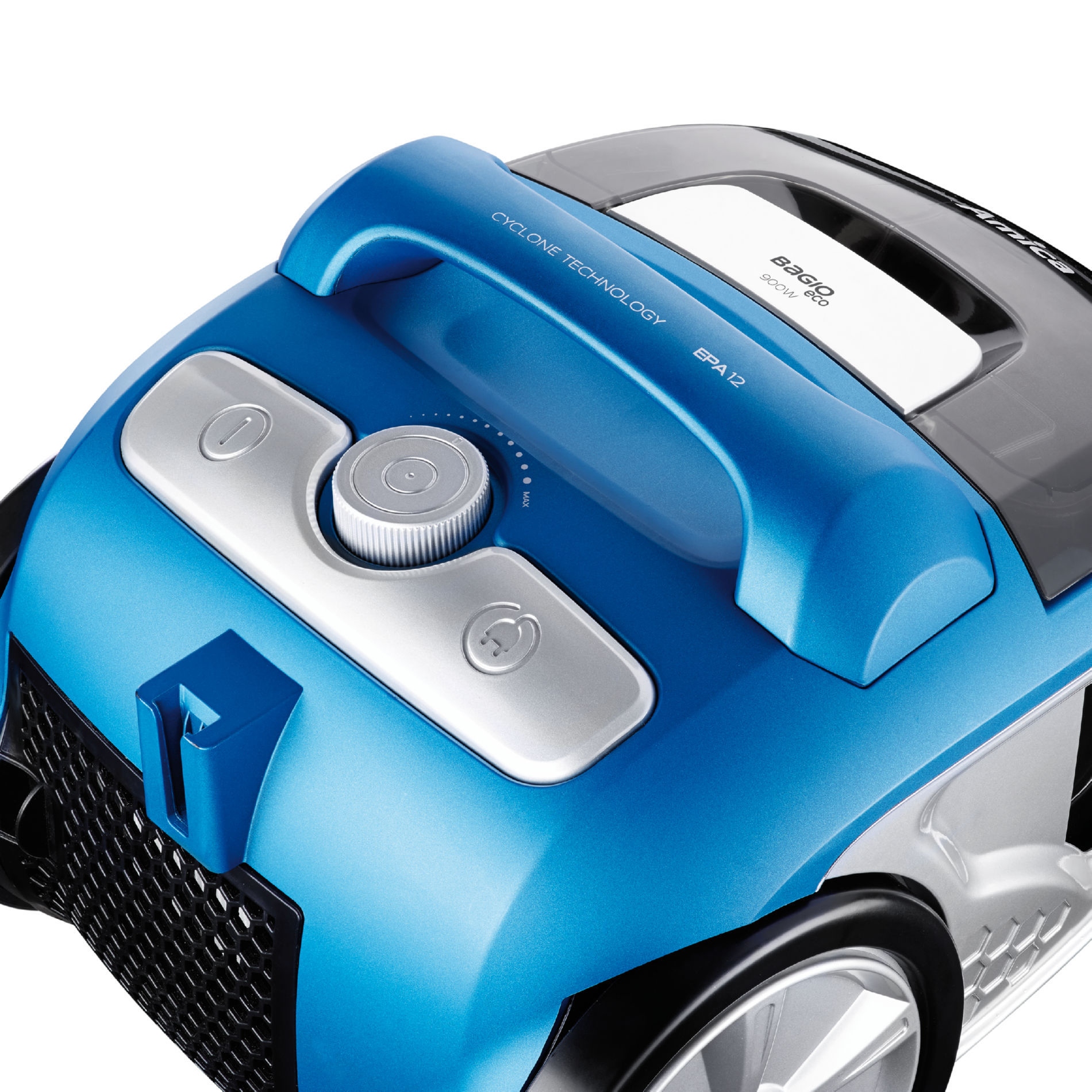 Odkurzacz bezworkowy AMICA Bagio Eco VM3041 900W EPA12 niebieski Zasięg pracy 8 m