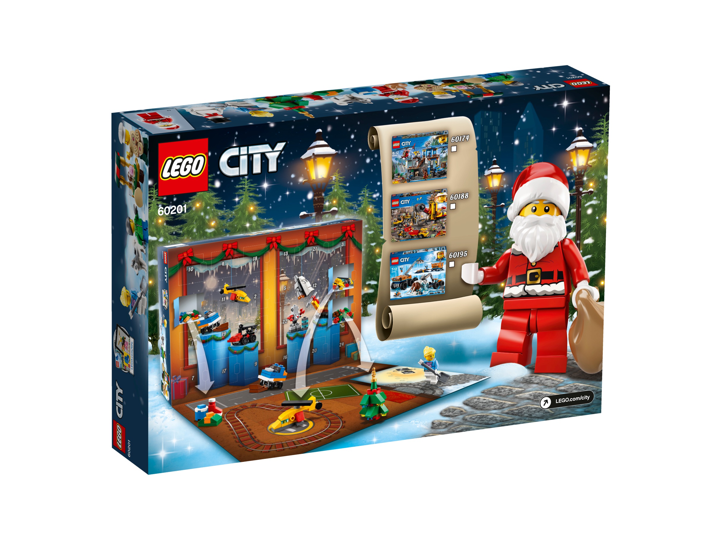Адвент-календарь LEGO City 60201, 313 деталей, 5 минифигурок и собака, от 5 лет — фото 5