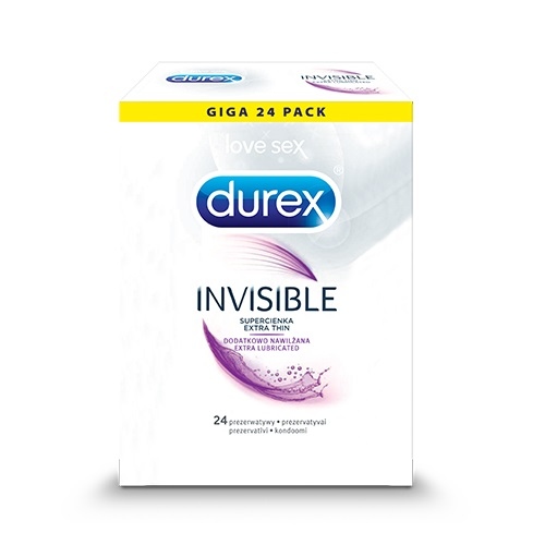 

Durex prezerwatywy Invisible nawilżane 24 szt