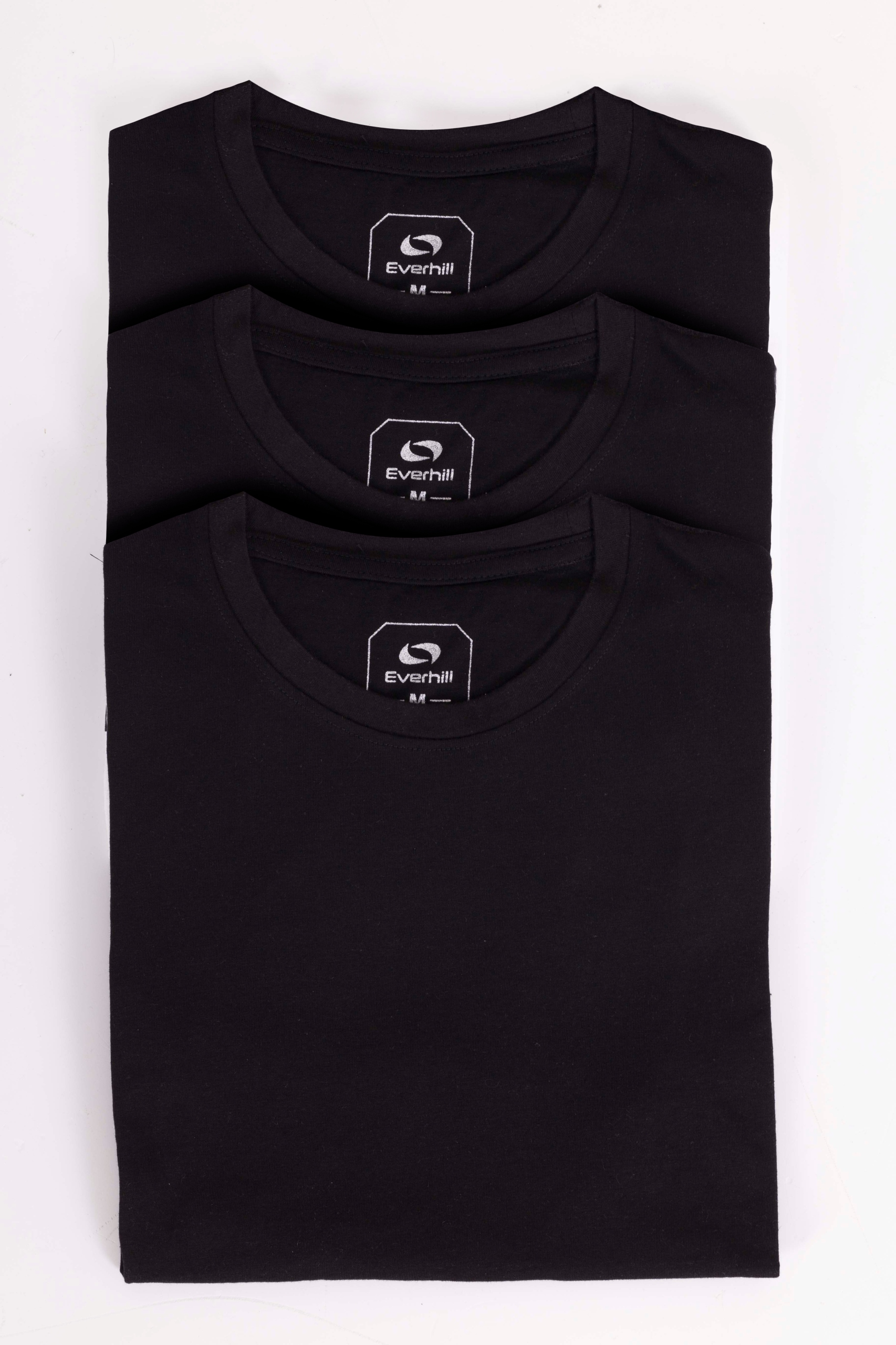 

T-shirt męski Everhill TSM700 3pak czarny rS