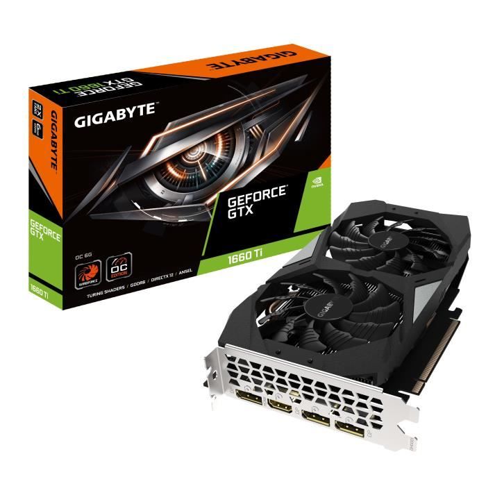 

Gigabyte GeForce Gtx 1660 Ti 6GB Oc (GVN166TOC6GD)