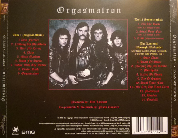Orgasmatron (Deluxe Edition). CD Motorhead Universal Music Polska