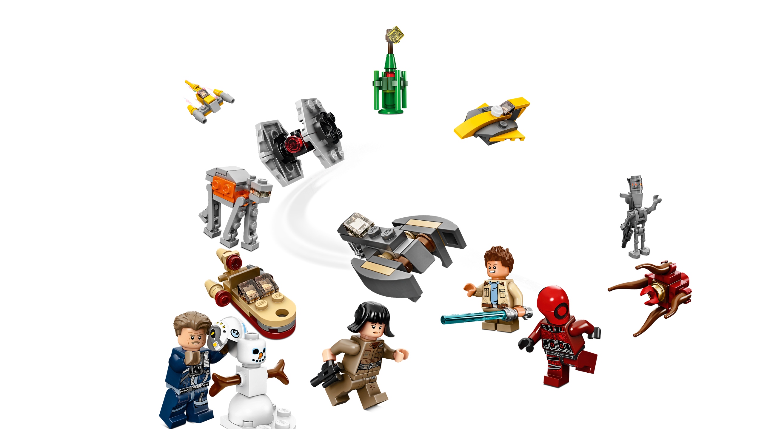 Адвент-календарь LEGO Star Wars 75213 2018, 307 деталей, минифигурки и игровое поле, от 6 лет — фото 4
