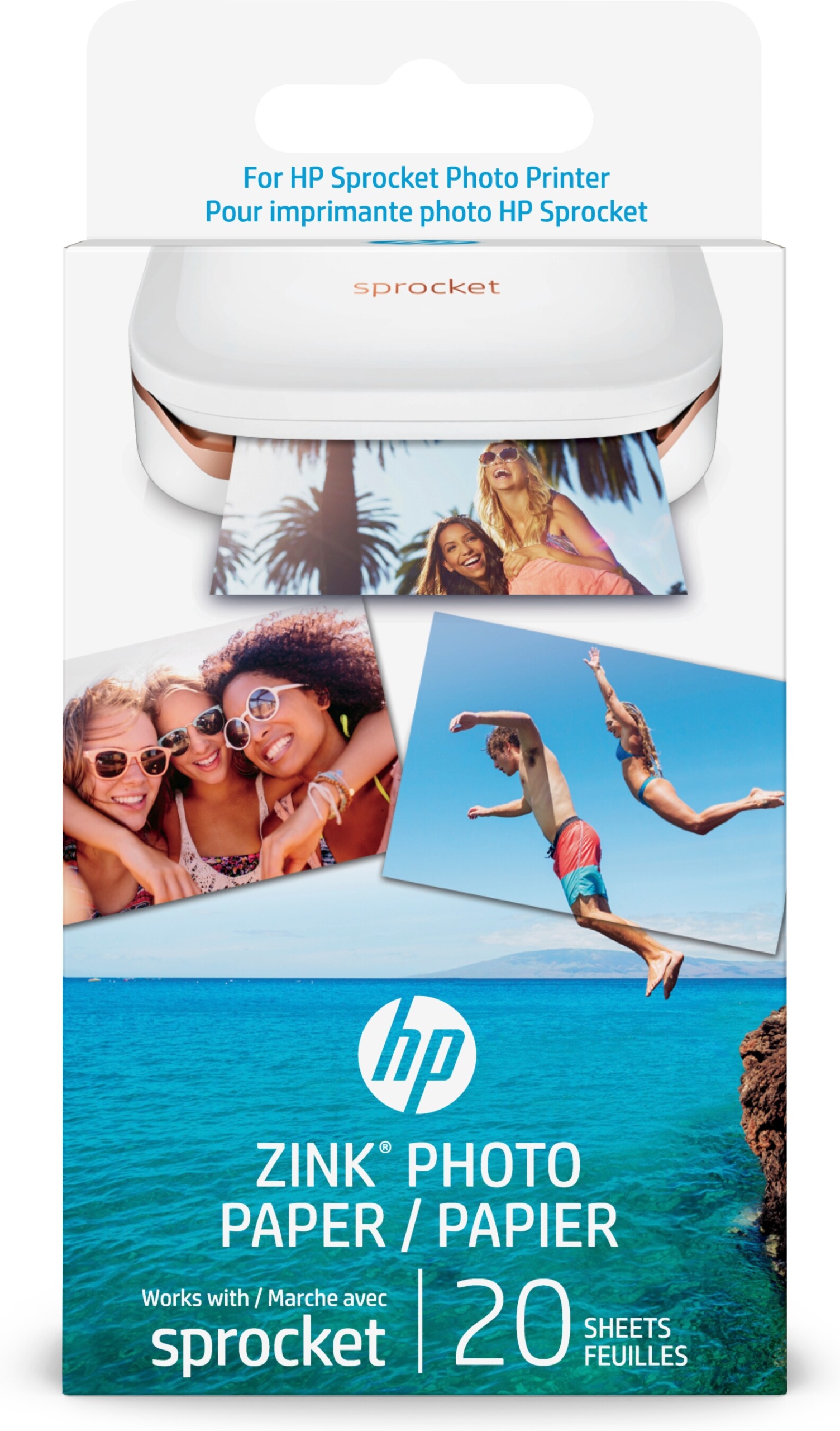 Wkład Wkłady Film Papier Zink do Hp Sprocket 20x 20 szt.