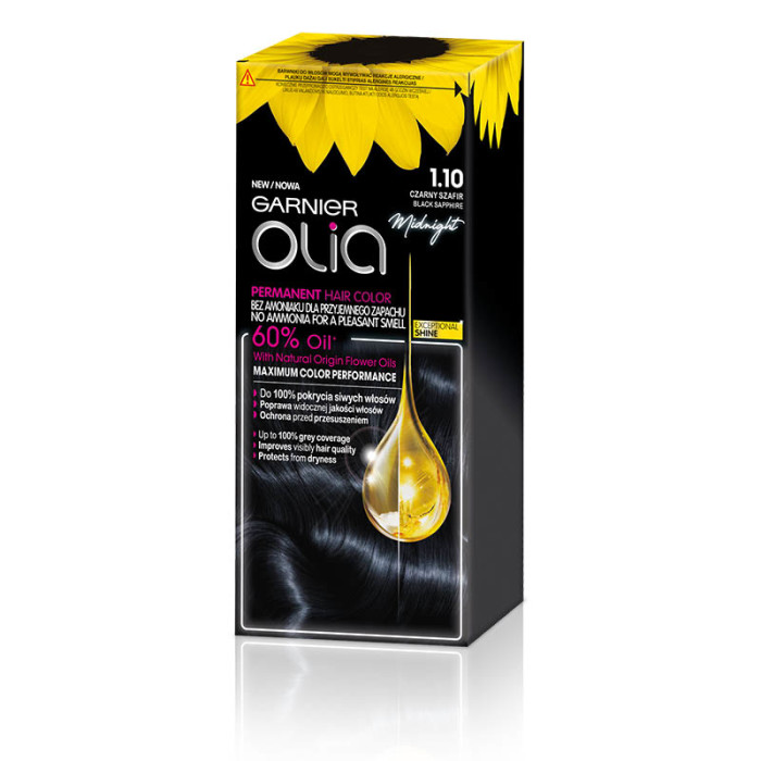 

Garnier Olia farba do włosów nr 1.10 czarny Szafir