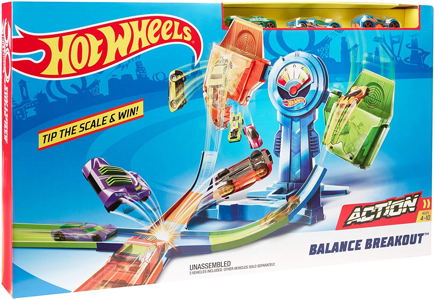 

Hot Wheels zestaw Waga zwycięstwa + 3 autka FRH34