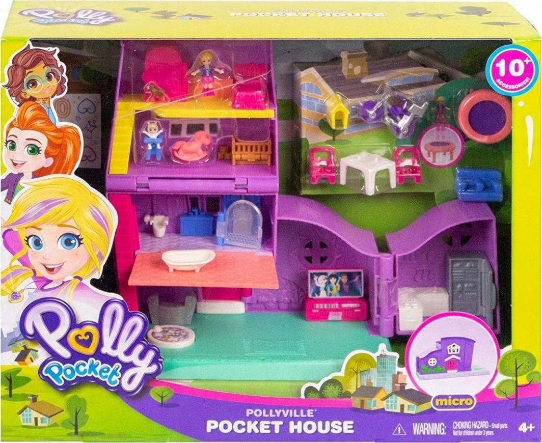 

Zestaw figurek Polly Pocket Pollyville Domek Polly