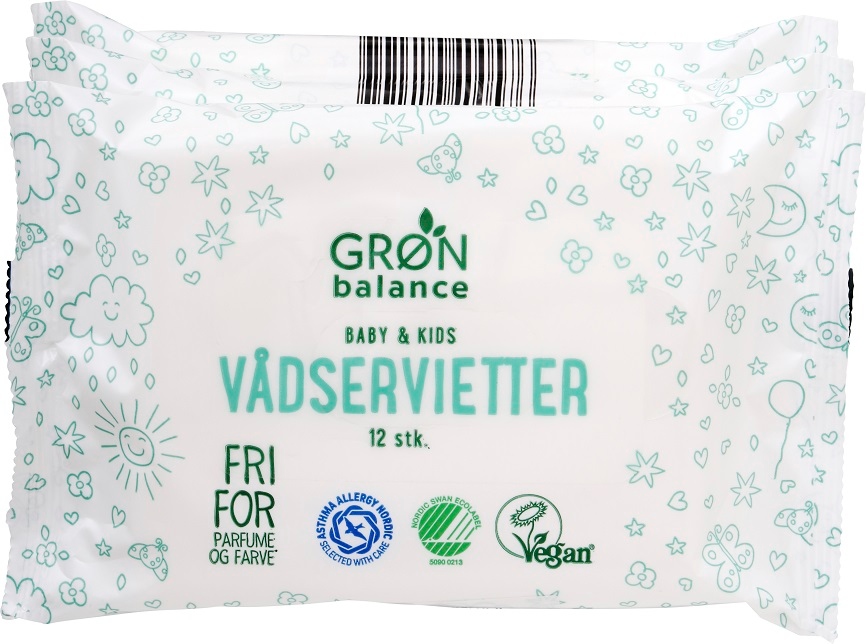 

Gron Balance Baby Kids chusteczki nawilżane 3 x 12