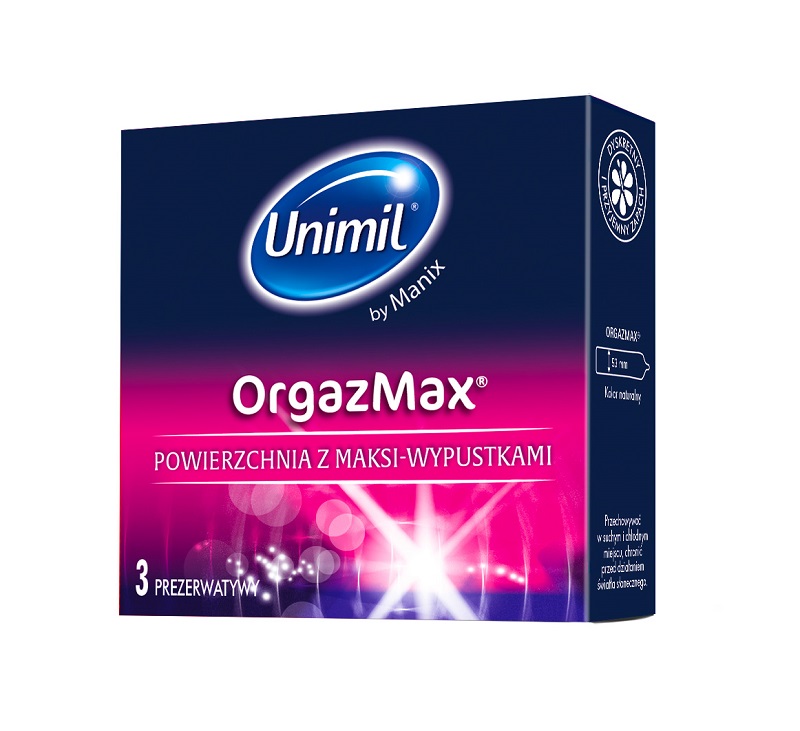 

Prezerwatywy Unimil Orgazmax 3 szt.