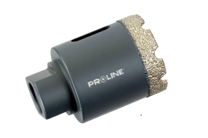 Otwornica diamentowa gwint m14 do pytek gres ceram kamień 68mm Proline
