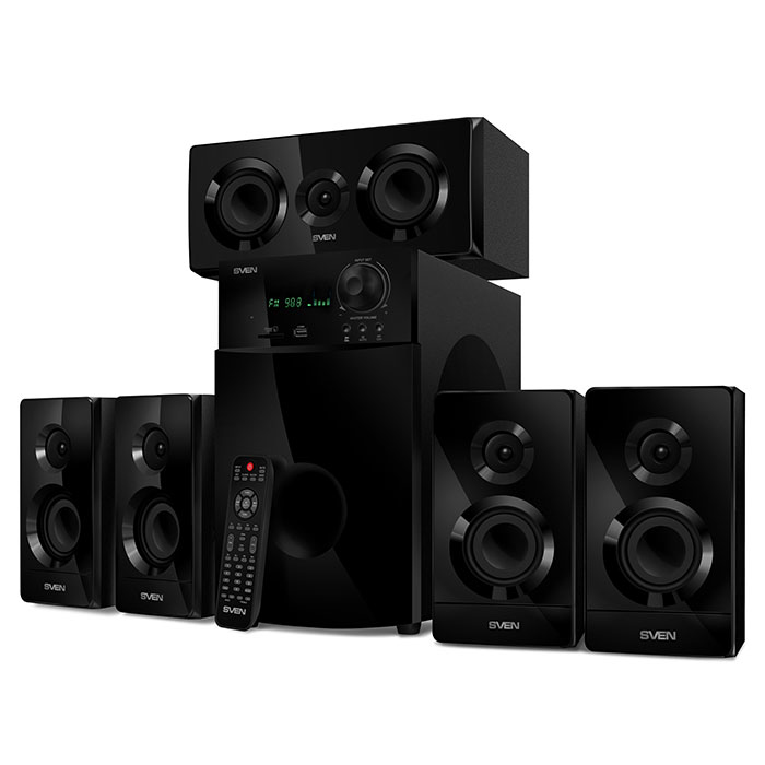 

Sven HT-210 zestaw głośników 5.1 125 W Czarny
