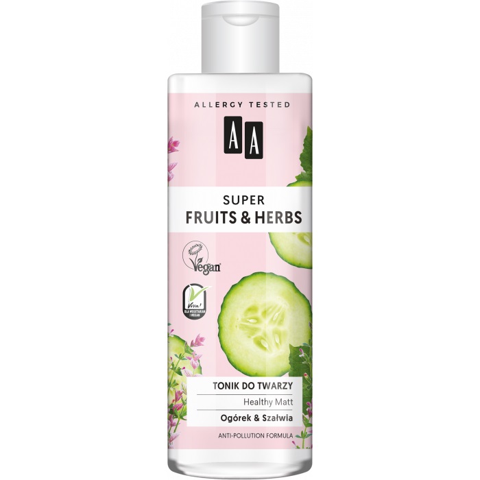 

Aa Super Fruits and Herbs Ogórek Szałwia tonik