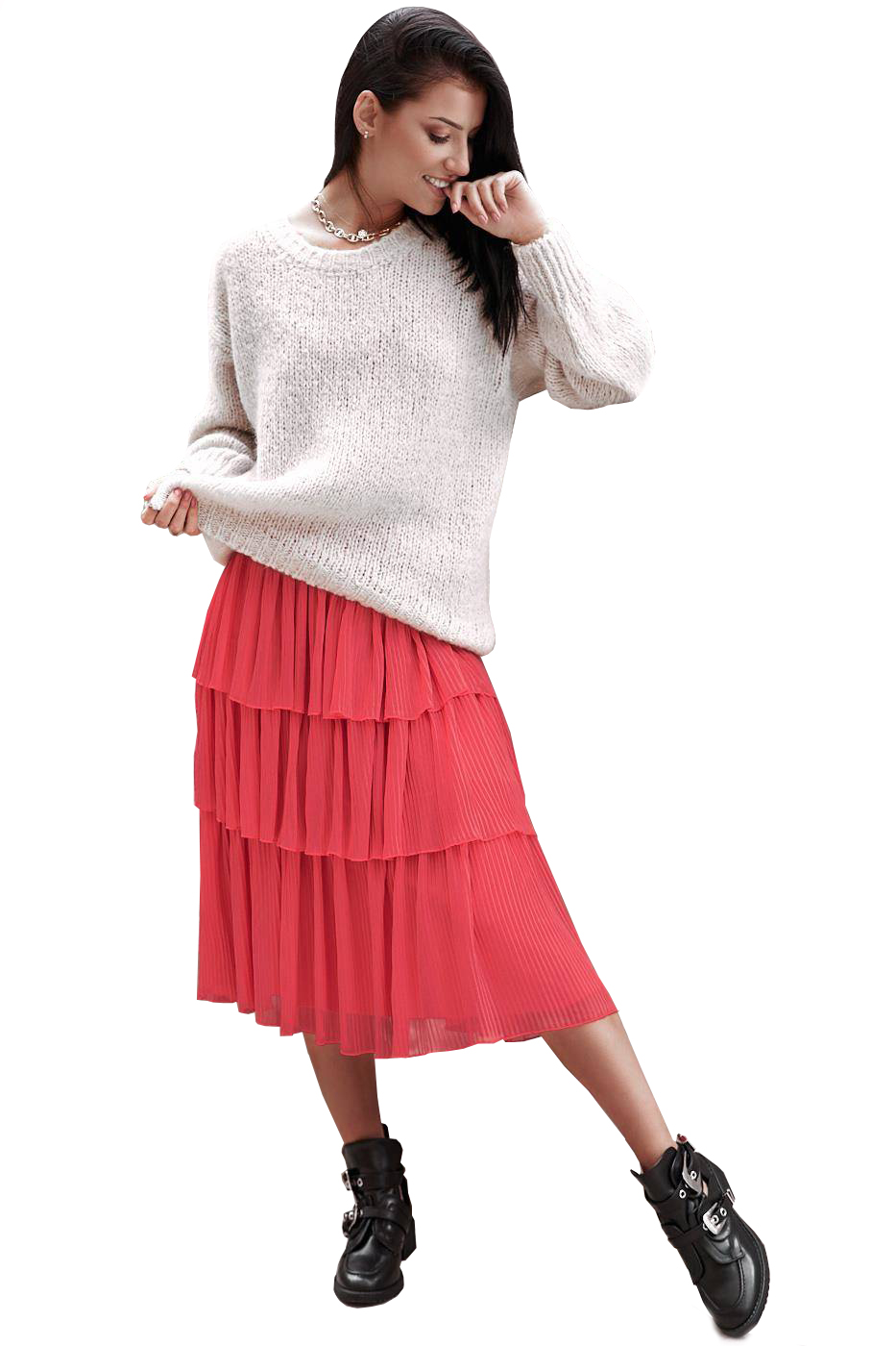 

Spódnica damska Sugarfree Lagos czerwona r.L