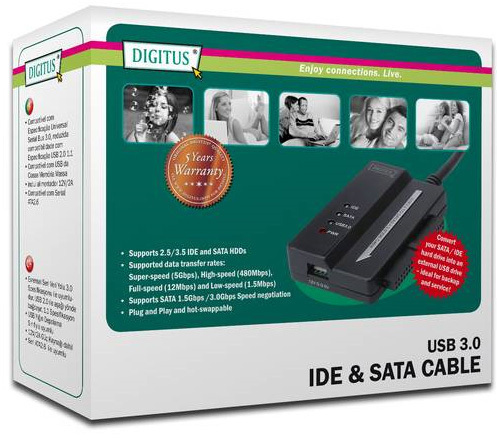 Adaptérový kábel Digitus USB3 na Sata Ide DA-70325