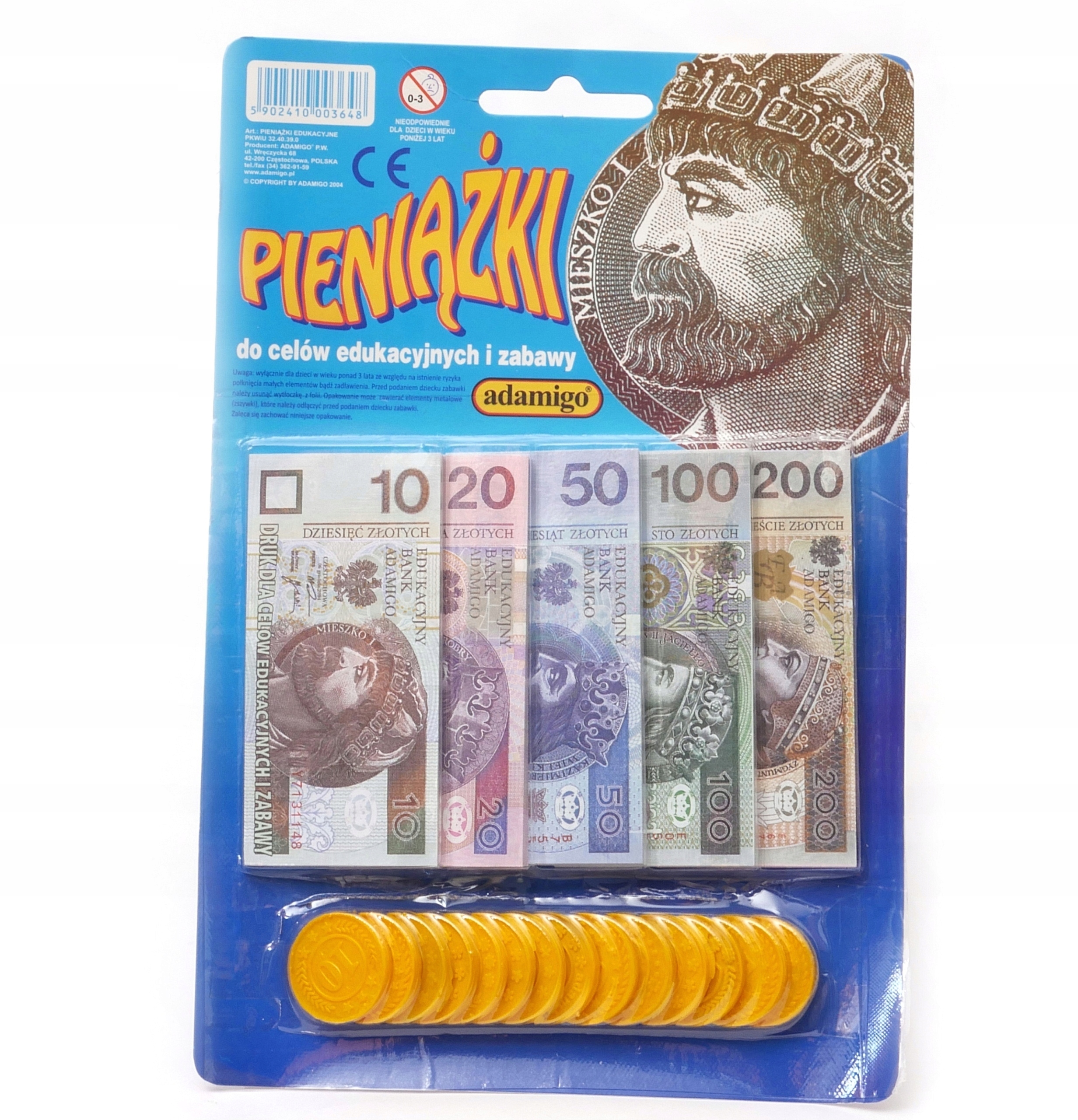 

Pieniądze złotówki banknoty zestaw + monety