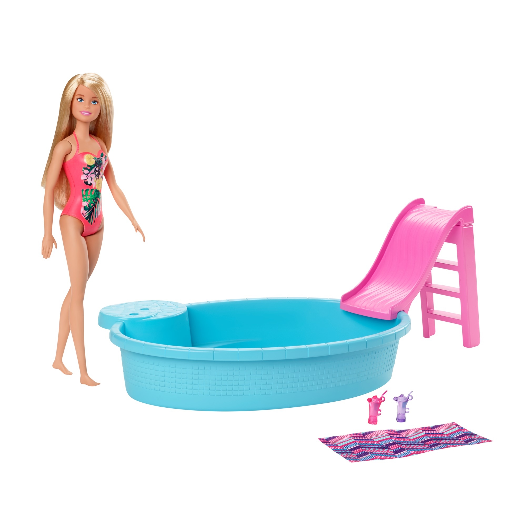 

Barbie zestaw Lalka + basen GHL91