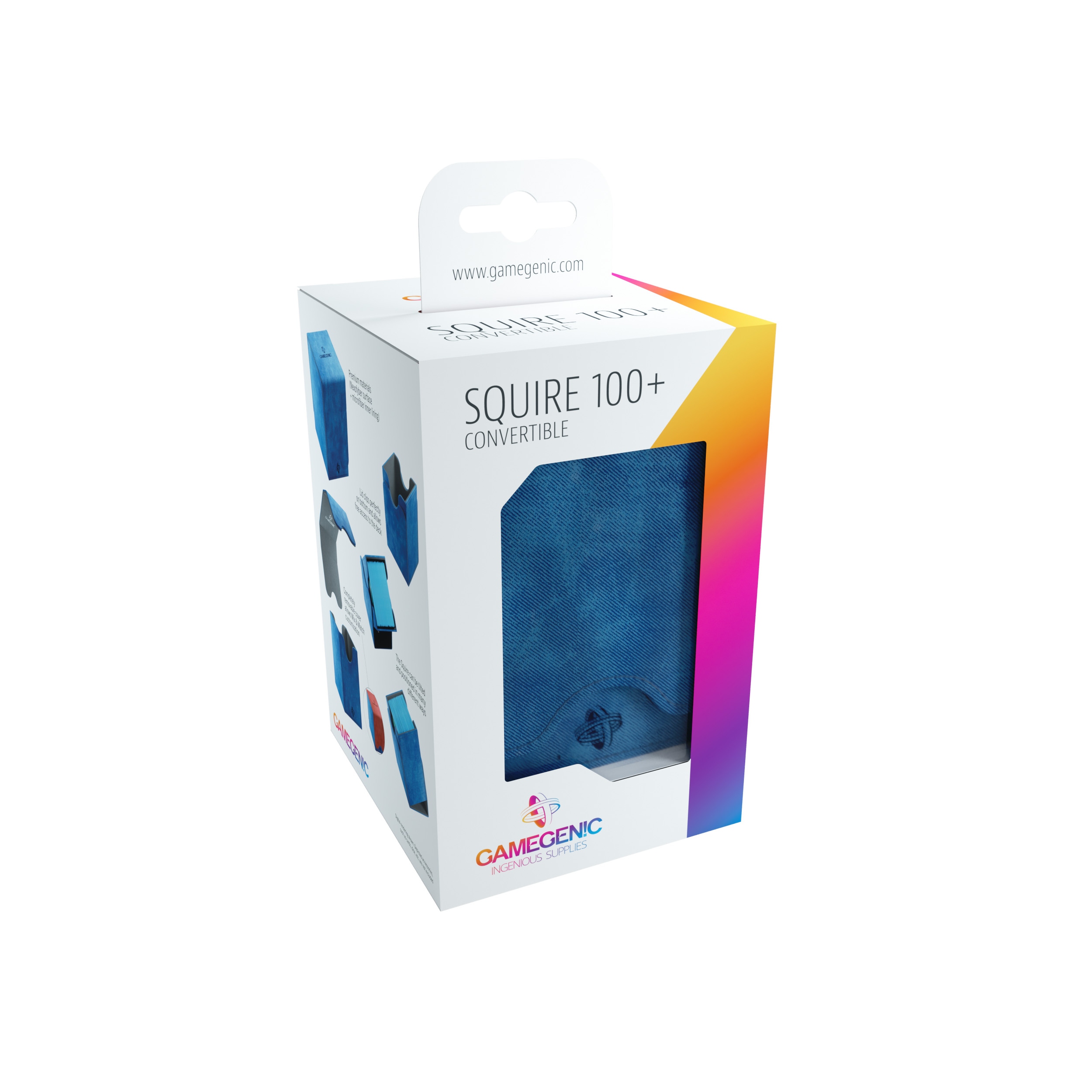 Pudełko na karty Gamegenic Squire 100+ Convertible niebieskie