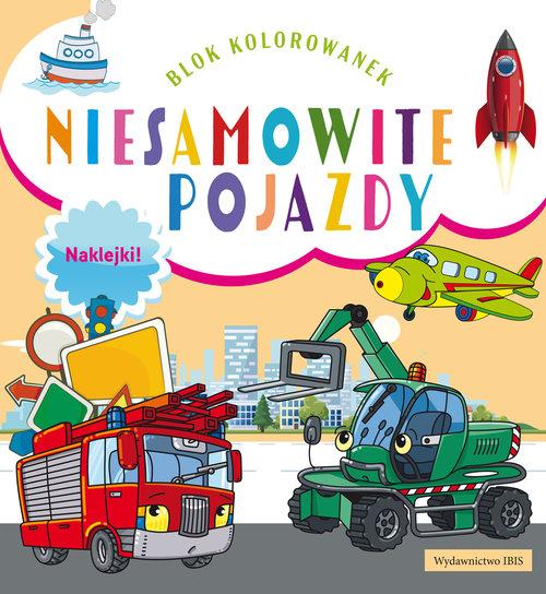 

Blok kolorowanek Niesamowite pojazdy + naklejki