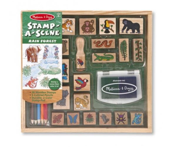 

Drewniane pieczątki Dżungla Melissa & Doug