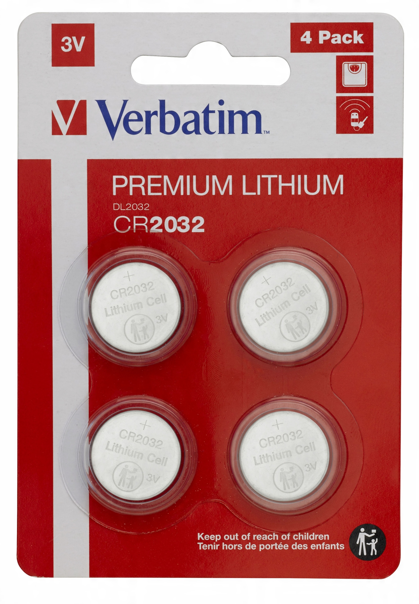 

Bateria litowa Verbatim CR2032 (4 Szt.) 49533