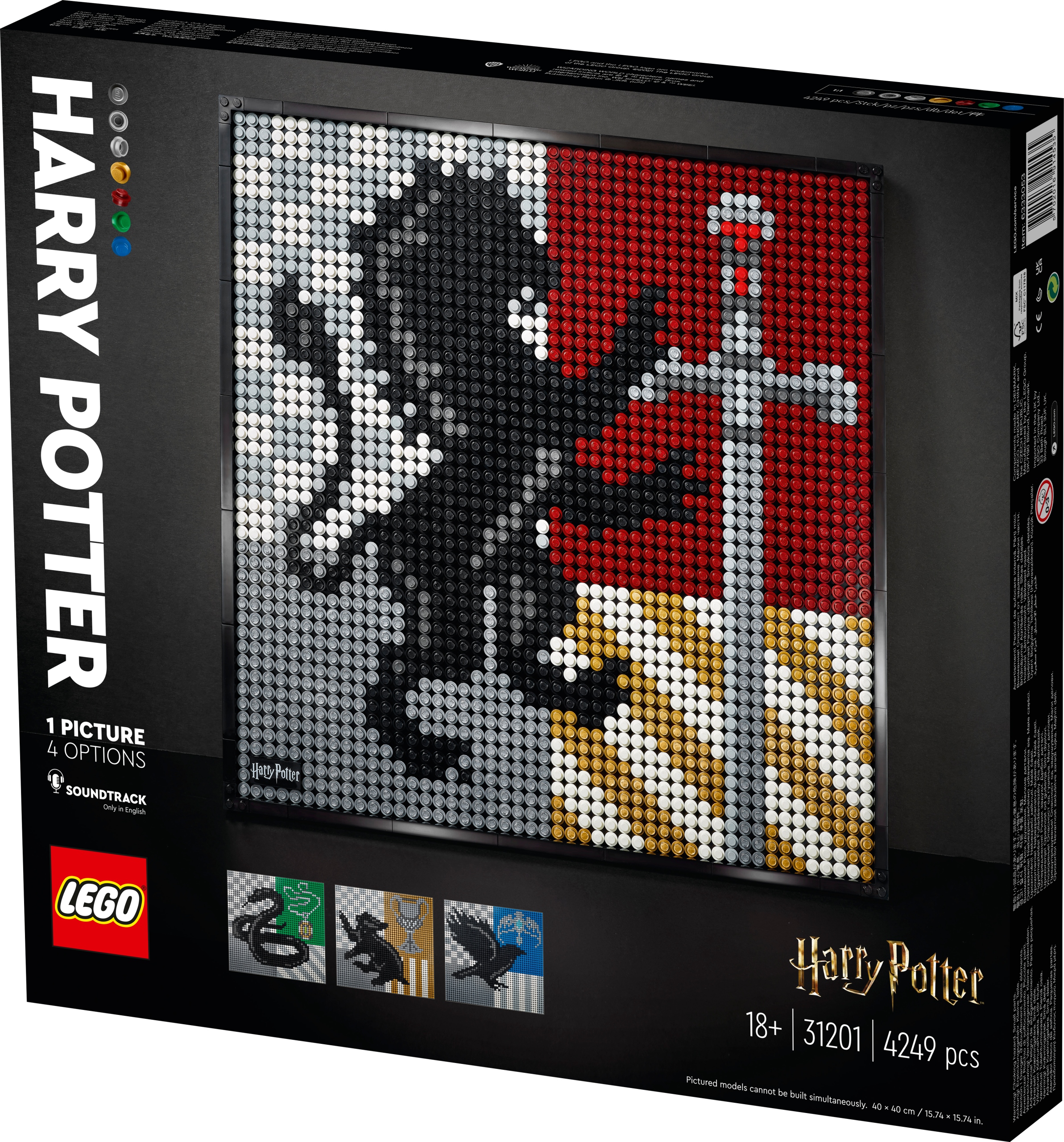 

Lego Art Harry Potter Hogwarts Crests 31201