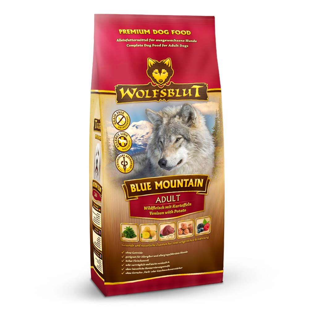Wolfsblut Dog 2kg Blue Mountain zvěřina lesní plody