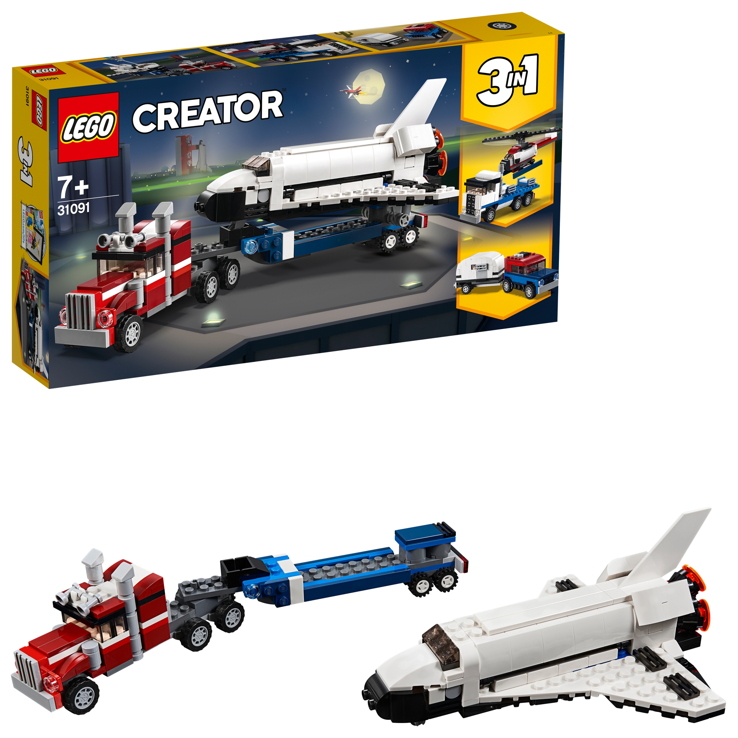 LEGO KLOCKI CREATOR 31091 TRANSPORTER PROMU