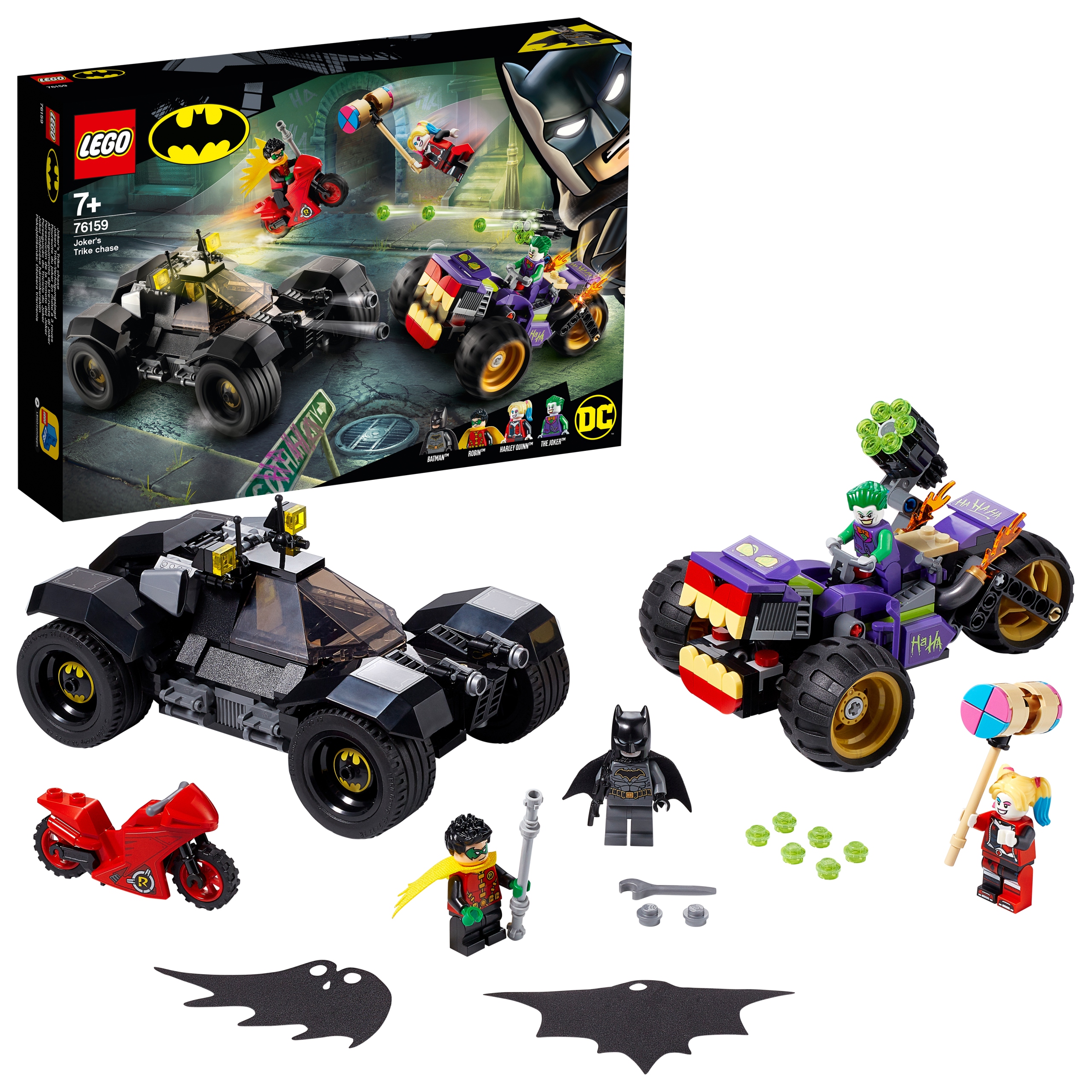 Lego Heroes 76159 Pronásledování Jokera na tříkolce
