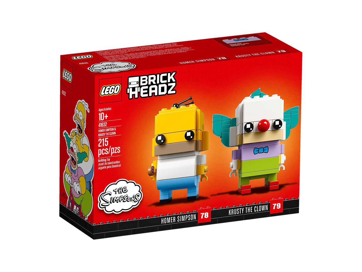 Lego BrickHeadz 41632 Homer Simpson i Klaun Krusty
