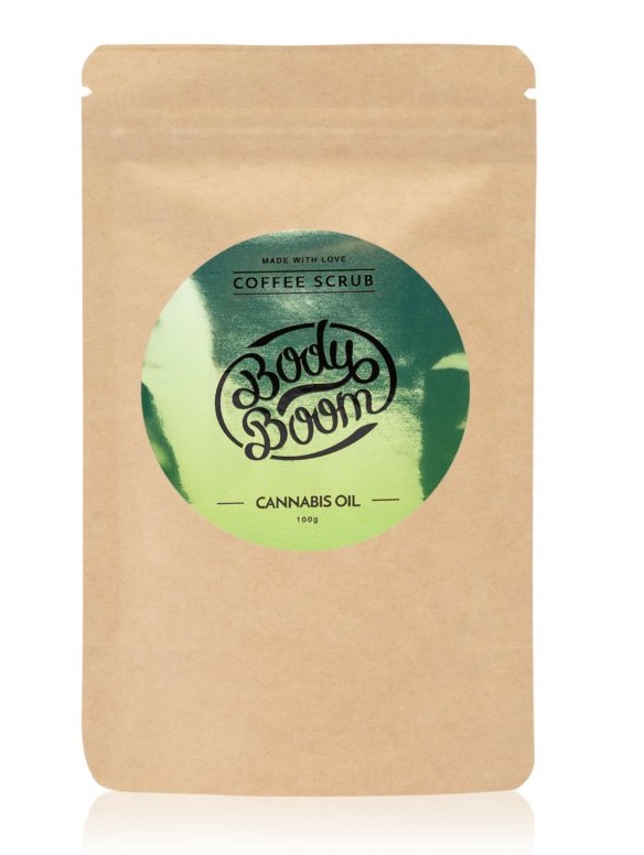 Body Boom Coffee Scrub peeling kawowy Cannabis Oil