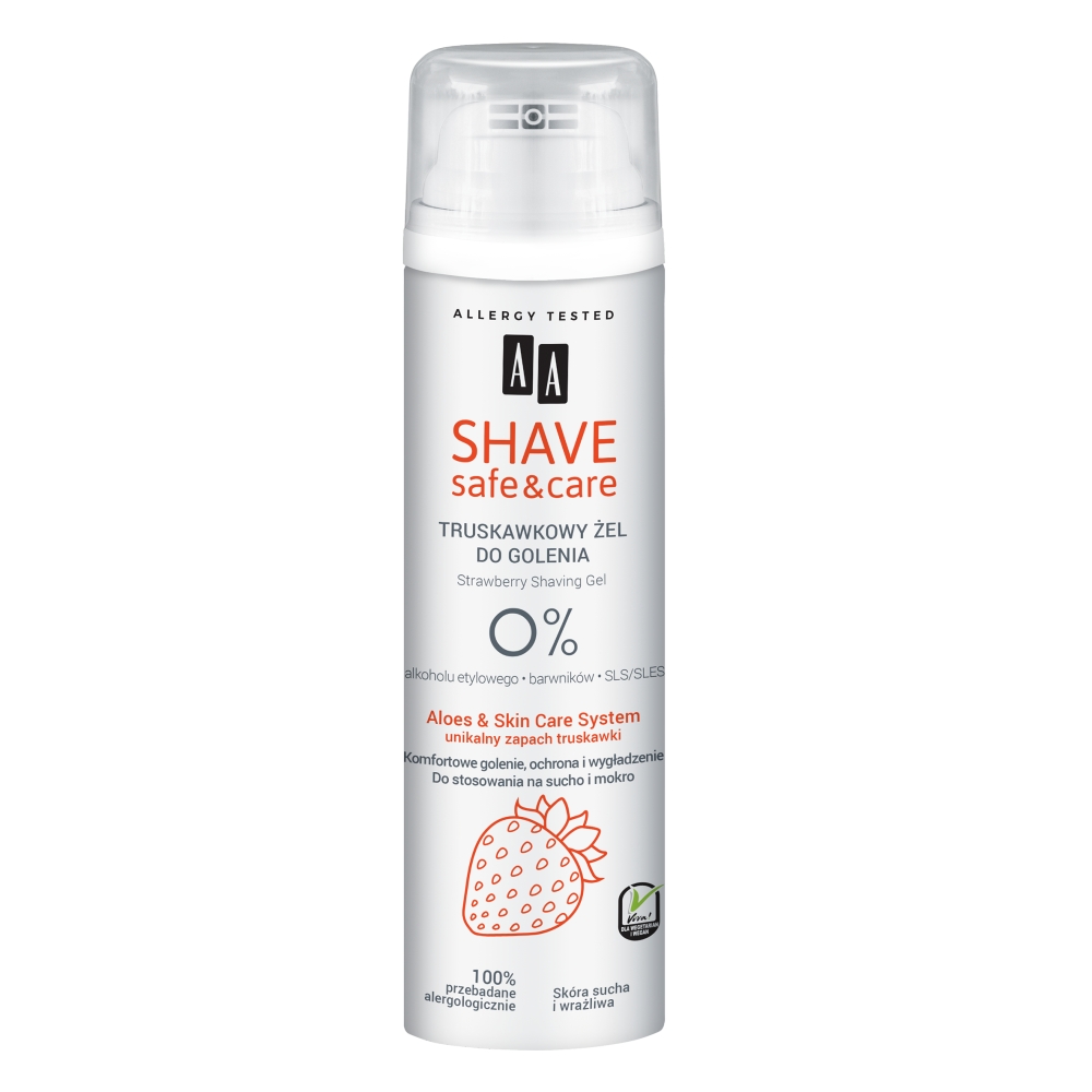 

Aa Shave Safe Care Strawberry żel do golenia