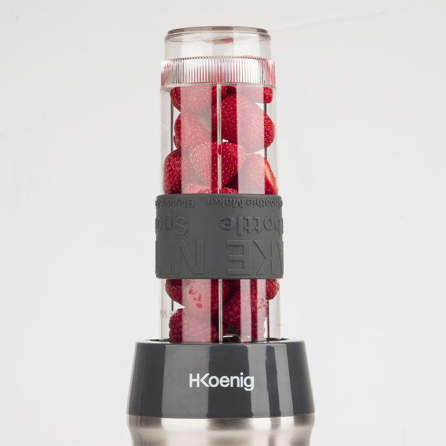 HKOENIG Blender Do Smoothie Kompaktowy 570mL 300W 2 Butelki Szare — miniatura 9