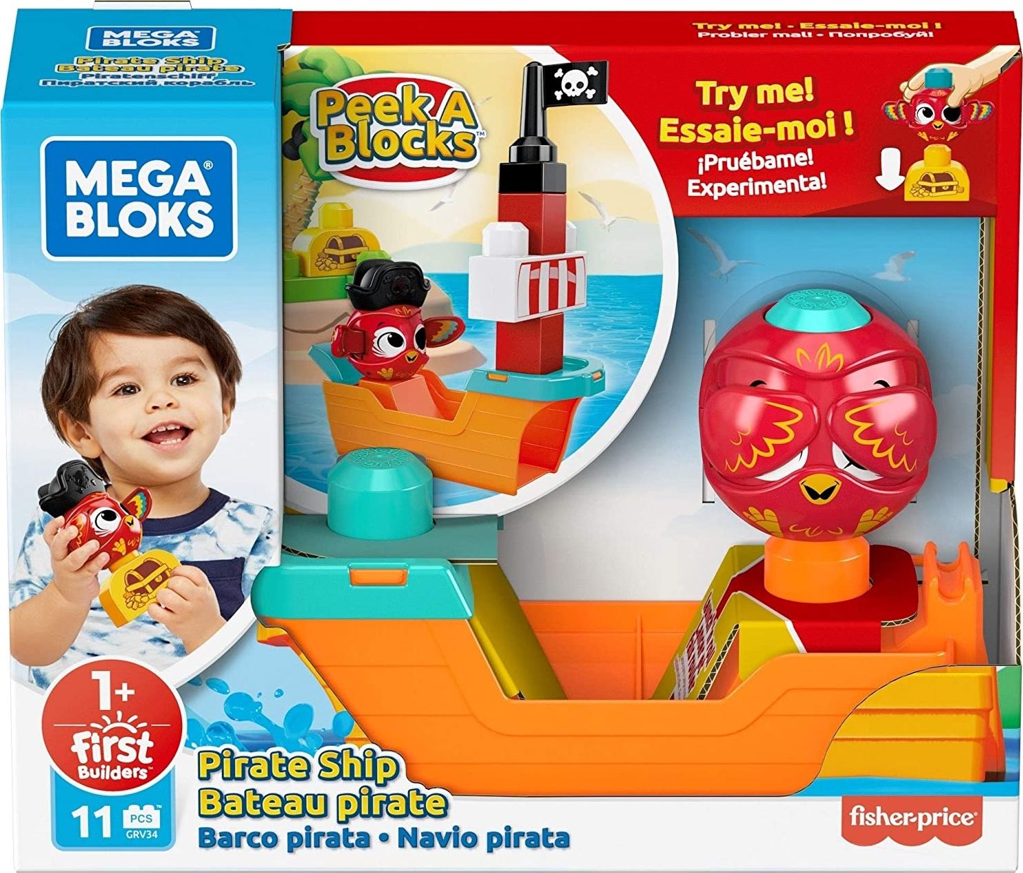 

Mega Bloks Klocki „a kuku” Statek piracki GRV34