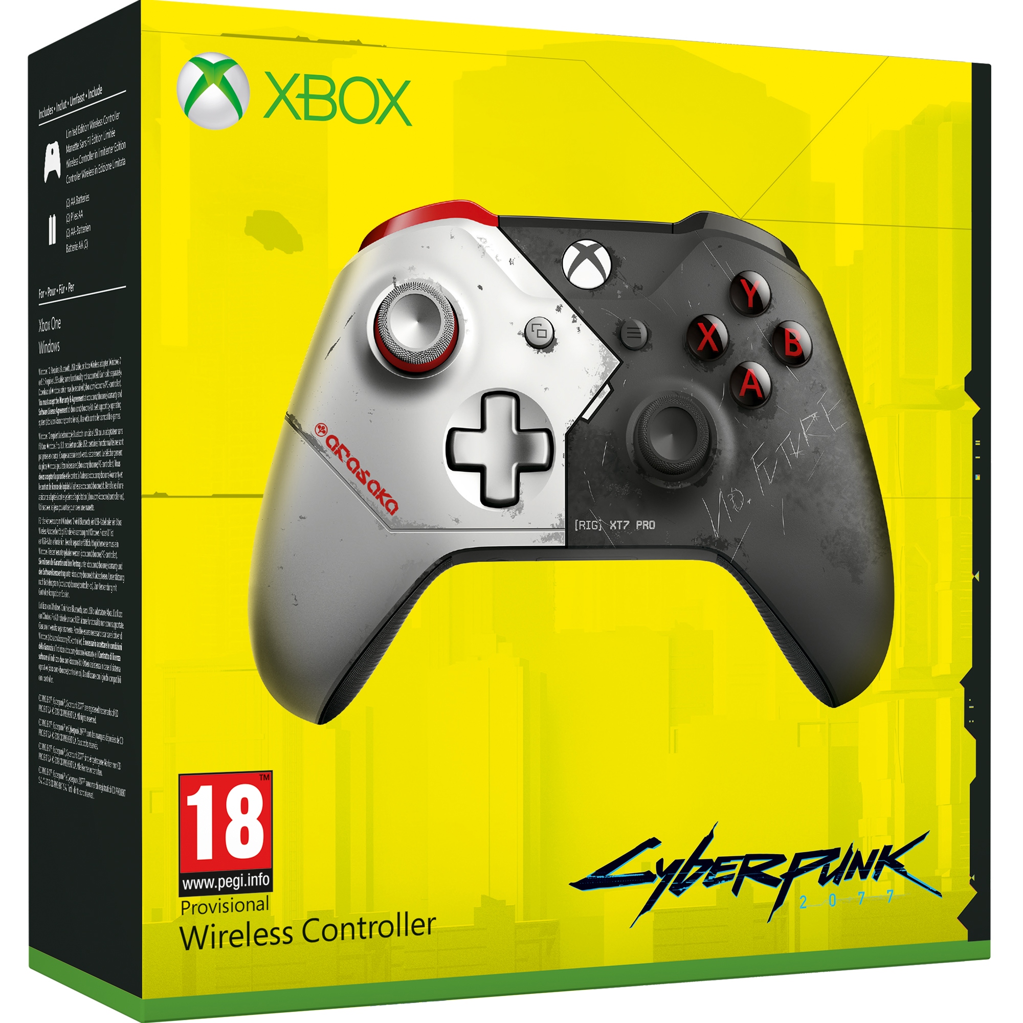 

Kontroler Xbox One Wireless Cyberpunk WL3-00142