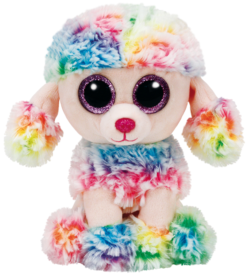 

Ty Beanie Boos Poofie wielobarwny pudel 15cm