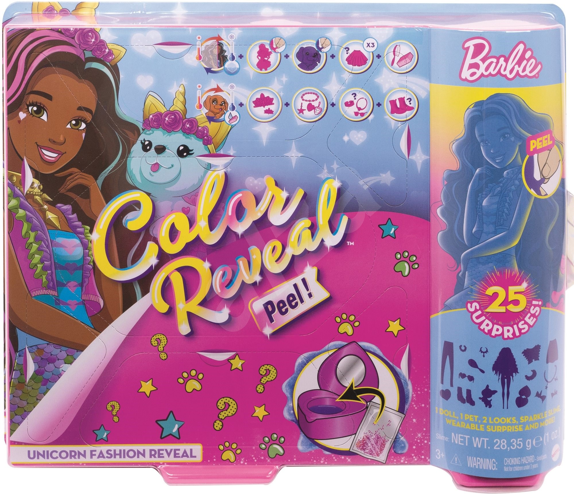 

Barbie Color Reveal Fantazja Jednorożec GXV95