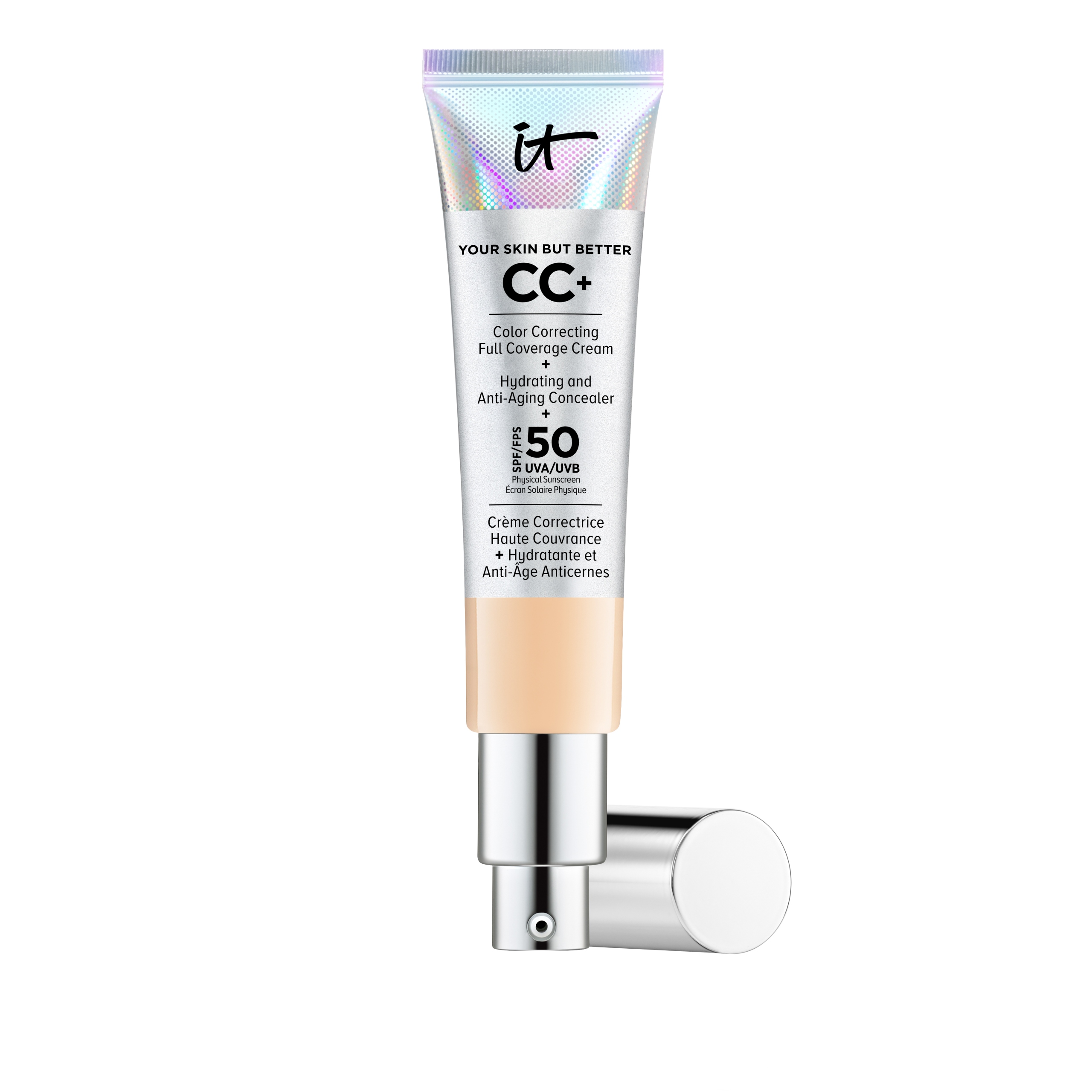 iT Cosmetics Full Coverage Foundation with Spf 50 Protection, Enriched with