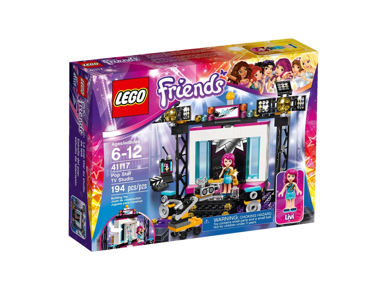 Lego Friends 41117 Pop Star Tv Studio Nové